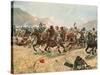 Cavalry Charge in the Battle of Maiwand During the War Between Afghanistan and Great Britain-null-Stretched Canvas