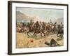 Cavalry Charge in the Battle of Maiwand During the War Between Afghanistan and Great Britain-null-Framed Photographic Print