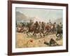 Cavalry Charge in the Battle of Maiwand During the War Between Afghanistan and Great Britain-null-Framed Photographic Print
