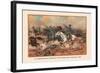 Cavalry Charge of the 5th Regulars, Gaines Mill 1862-Arthur Wagner-Framed Art Print