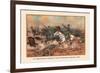 Cavalry Charge of the 5th Regulars, Gaines Mill 1862-Arthur Wagner-Framed Art Print