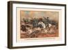 Cavalry Charge of the 5th Regulars, Gaines Mill 1862-Arthur Wagner-Framed Art Print