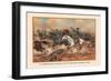 Cavalry Charge of the 5th Regulars, Gaines Mill 1862-Arthur Wagner-Framed Art Print