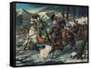 Cavalry Clash in Korea-null-Framed Stretched Canvas