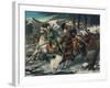 Cavalry Clash in Korea-null-Framed Art Print