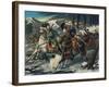 Cavalry Clash in Korea-null-Framed Art Print