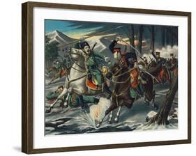 Cavalry Clash in Korea-null-Framed Art Print