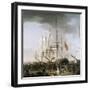 Cavalry Embarking at Blackwall, Near Greenwich, April 24, 1793-William Anderson-Framed Giclee Print