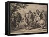 Cavalry Engagement, Engraved by Jan Van Huchtenburg (1647-1733), 1667-90-Adam Frans van der Meulen-Framed Stretched Canvas