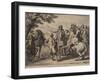 Cavalry Engagement, Engraved by Jan Van Huchtenburg (1647-1733), 1667-90-Adam Frans van der Meulen-Framed Giclee Print