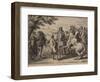 Cavalry Engagement, Engraved by Jan Van Huchtenburg (1647-1733), 1667-90-Adam Frans van der Meulen-Framed Giclee Print