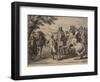 Cavalry Engagement, Engraved by Jan Van Huchtenburg (1647-1733), 1667-90-Adam Frans van der Meulen-Framed Giclee Print