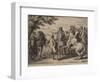 Cavalry Engagement, Engraved by Jan Van Huchtenburg (1647-1733), 1667-90-Adam Frans van der Meulen-Framed Giclee Print