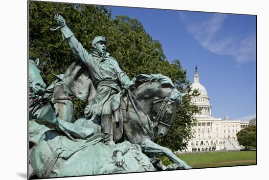 Cavalry Group on the Ulysses S. Grant Memorial in Washington, DC-Paul Souders-Mounted Photographic Print