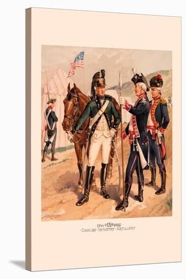 Cavalry, Infantry, Artillery-H.a. Ogden-Stretched Canvas