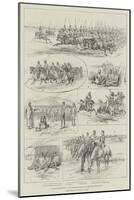 Cavalry Manoeuvres of the Bangalore Division, Madras Presidency, India-null-Mounted Giclee Print