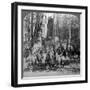 Cavalry Passing Through the Great Tree 'California, California, Usa-Underwood & Underwood-Framed Photographic Print