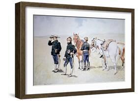 Cavalry Scouts, c.1890-Frederic Sackrider Remington-Framed Giclee Print