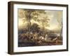 Cavalry Skirmish-Abraham van Calraet-Framed Art Print