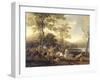 Cavalry Skirmish-Abraham van Calraet-Framed Art Print