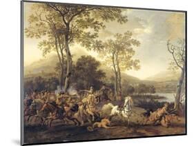 Cavalry Skirmish-Abraham van Calraet-Mounted Art Print