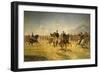 Cavalry Units During Exercise-null-Framed Giclee Print