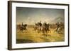 Cavalry Units During Exercise-null-Framed Giclee Print