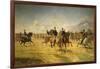 Cavalry Units During Exercise-null-Framed Giclee Print