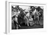 Cavalrymen Preparing for Sunday Parade, 1896-null-Framed Giclee Print