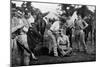 Cavalrymen Preparing for Sunday Parade, 1896-null-Mounted Giclee Print