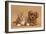 Cavapoo Puppy and Ginger Kitten-Mark Taylor-Framed Photographic Print