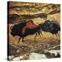 Cave Art: Bison-null-Stretched Canvas