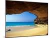 Cave at French Bay, San Salvador Island, Bahamas-Greg Johnston-Mounted Photographic Print