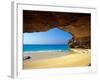 Cave at French Bay, San Salvador Island, Bahamas-Greg Johnston-Framed Photographic Print