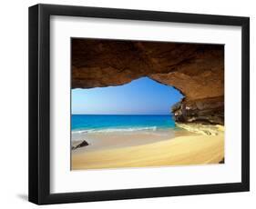 Cave at French Bay, San Salvador Island, Bahamas-Greg Johnston-Framed Photographic Print