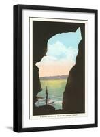 Cave at La Jolla, California-null-Framed Art Print