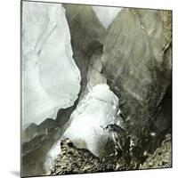 Cave at the Bossons Glacier (Savoy)-Leon, Levy et Fils-Mounted Photographic Print