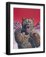 Cave Bear (Ursus Spelaeus), Pleistocene Epoch-null-Framed Art Print