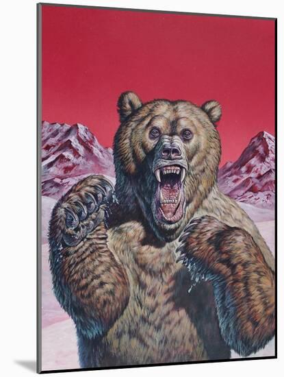 Cave Bear (Ursus Spelaeus), Pleistocene Epoch-null-Mounted Art Print