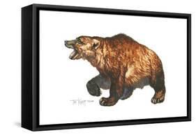 Cave Bear-Tim Knepp-Framed Stretched Canvas