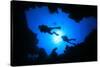 Cave Diving-Rich Carey-Stretched Canvas