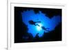 Cave Diving-Rich Carey-Framed Photographic Print