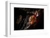 Cave Explorer, Speleologist Exploring the Underground-salajean-Framed Photographic Print