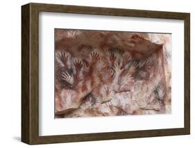 Cave Hand Paintings, Dated to around 550 BC. Cueva De Las Manos, Argentina, March 2010-Mark Taylor-Framed Photographic Print