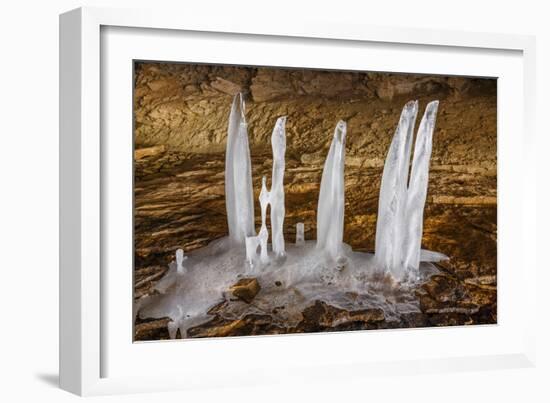 Cave Ice-KennethKeifer-Framed Photographic Print