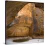 Cave in Waterfall Undercut-Tony Waltham-Stretched Canvas