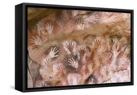 Cave of Hands in Patagonia, Argentina-Paul Souders-Framed Stretched Canvas