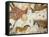 Cave of Lascaux, Ceiling of the Diverticulum: a Horse and Three Cows, C. 17,000 BC-null-Framed Stretched Canvas