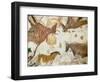 Cave of Lascaux, Ceiling of the Diverticulum: a Horse and Three Cows, C. 17,000 BC-null-Framed Giclee Print