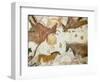 Cave of Lascaux, Ceiling of the Diverticulum: a Horse and Three Cows, C. 17,000 BC-null-Framed Giclee Print